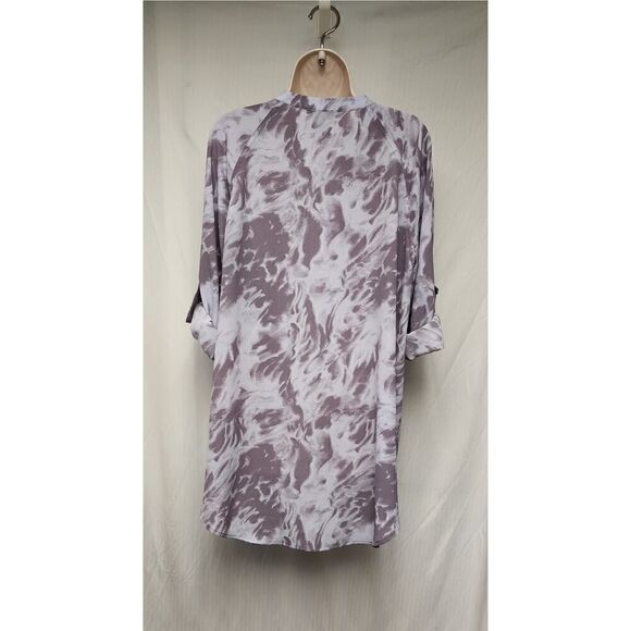 Rock & Republic Tie Dye Blouse Tunic Blouse Size 1X Lavender - Picture 6 of 8